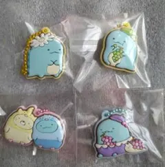 すみっコぐらし とかげ(ねこ) ラバーマスコット 4点セット