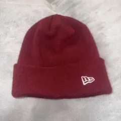 ニューエラ NEW ERA ワインレッド ニット帽 ビーニー