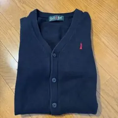 EAST BOY ネイビー Vネックカーディガン