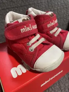 miki HOUSE 赤色スニーカー 130サイズ