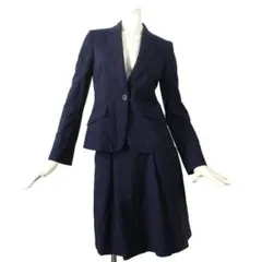 P.S.FA スカートスーツ 9 ダークネイビー 濃紺 M 春夏 16【美品】