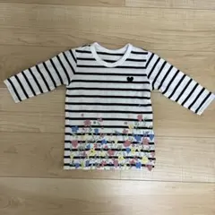 GITA 長袖カットソー ボーダー 花柄