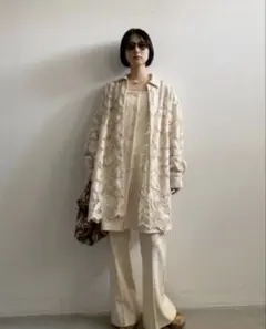 Ameri LIKE CODE LACE SHIRT フリーサイズのサムネイル
