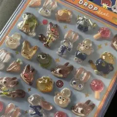 【正規品】ズートピア　ボンボンドロップシールミニ ディズニー