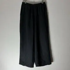 最高級 ジョルジオアルマーニ BORGO 21 ベロア ワイドパンツ 44 黒 