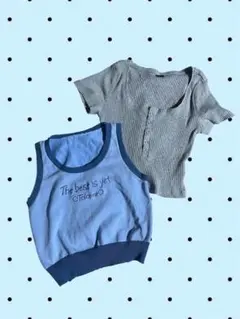 Y2K まとめ売り 春服 トップス グレー ブルー レディース シャツなど