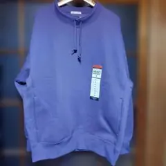 【新品・未使用】GU ヘビーウェイトスタンドカラープルオーバー