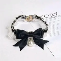 ペット 犬 猫 首輪 ネックレス 首飾り リボン サテン