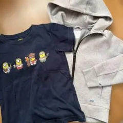 120㎝ ユニクロ　ミニオン　パーカー　半袖　長袖