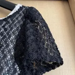 美品＊ディアプリンセス＊素敵な透かし編みのニット&キャミソールセット＊Mのサムネイル