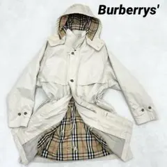 Burberry フード付ダウンライナーコート ノバチェック メンズＬ　ベージュ