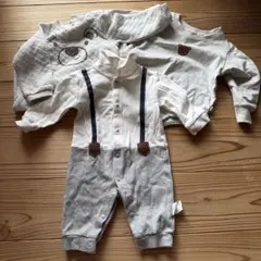 ベビーロンパース3枚セット 長袖 秋冬　保育園　洗い替え