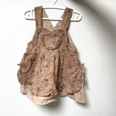 MAPLE フラワー ノースリーブワンピース 90サイズ