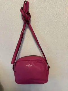 kate spade ピンクレザーショルダーバッグ