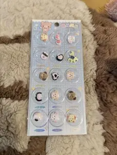 3D動物キャラクターシール 16個入り