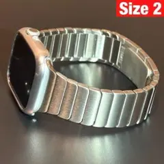 Apple Watch リンクブレスレット シルバー　ステンレスベルト S2