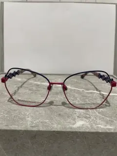 メガネフレームのみ/高品質 レッド/ブルー