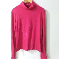 KENZO ケンゾー 90's タートルネック カットソー ピンク 花柄