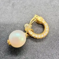 CHANEL イヤリング ココマーク パール ラインストーン ゴールド 01Pのサムネイル