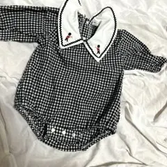 cottoli チェックロンパース　サイズ70