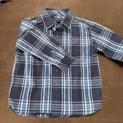 TOMMY HILFIGER 長袖シャツ サイズ2 ネイビー系チェック