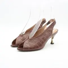 01■ピシェ アバハウス メタルヒールパンプス(35)美品のサムネイル