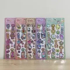【正規品】新作　サンリオ　ぷくキラチャームステッカー　5点セット