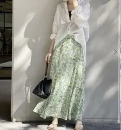 Spick & Span ボタニカルマーメイドスカート S dolly sean