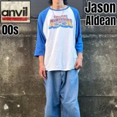 希少 レア 00s Jason Aldean 両面プリント 7分袖 Tシャツのサムネイル