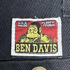 希少 90s USA製 BEN DAVIS フリスコパンツ ブラック W34 黒