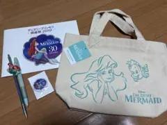 リトルマーメード ディズニープリンセス映画祭来場特典バッグ/缶バッジ/ミニパンフ