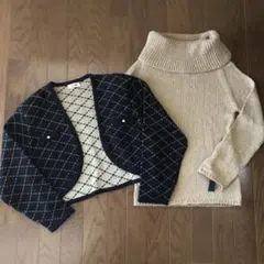 ボレロ　タートルネックニット　2点