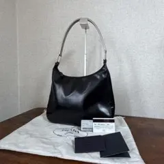 PRADA FW1998 Metal Handle Shoulder Bag