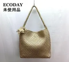ECODAY 星チャーム 編み込みトートバッグ 大容量 A4収納 通勤 - メルカリ