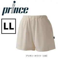 Prince テニス ミニ丈 ショートパンツ アイボリーホワイト LLサイズ