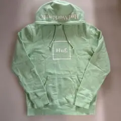 Huf ミントグリーンフード付きパーカー 希少Sサイズ
