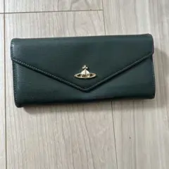 Vivienne Westwood ダークグリーン エンベロープ型長財布
