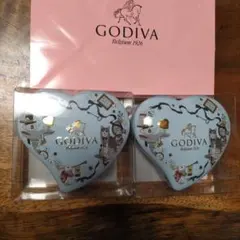 GODIVA Gキューブ＆Gクリスピー ハート缶 2個セットのサムネイル