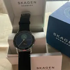 SKAGEN アナログ時計 ブラック/ブルー