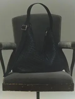 Llife COW LEATHER MESH BAG lidnm