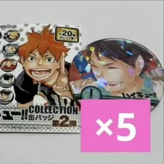ハイキュー　及川徹　コレクション缶バッジ　第2弾　レア　5点