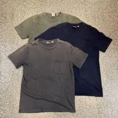 【300オク】④ GoodWear ポケットTシャツ 3枚セット 鬼フェード