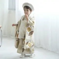 utatane ひよこ商店 七五三 着物 3歳 男の子 被布セット