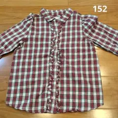 ザラ　チェックブラウス　キッズ　152サイズ