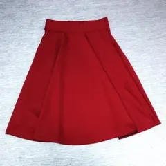 フレアスカート　シンプルスカート　ポケット付き