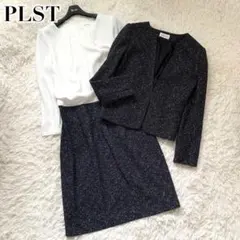 未使用級✨PLST セレモニースーツ ワンピース ジャケット ツイード 現行