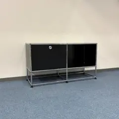 中古 USMハラー｜キャビネット サイドボード 2列2段 グラファイトブラック