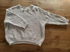 グレー　ふわっとニット120.110くらいに