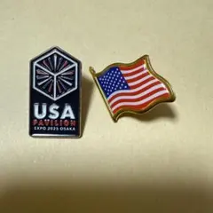 USA Pavilion アメリカ独立250 周年記念イベント　ピンバッジ 大阪 関西万博 アメリカ館 独立記念日Expo 2025 ピンバッジ