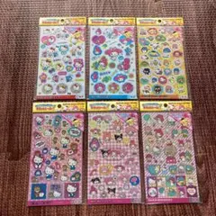 【新品未使用】セリア サンリオキャラクターズ キラッとシール2全6種コンプセット